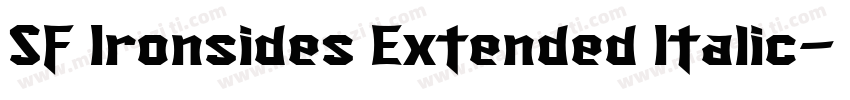 SF Ironsides Extended Italic字体转换